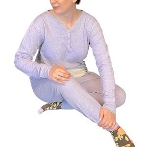 LL BEAN VINTAGE OWP58 OND23 THERMAL COTTON WOOL LONG JOHN MATCHING PAJAMA PJ SET